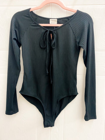 Black Long Sleeve Bodysuit