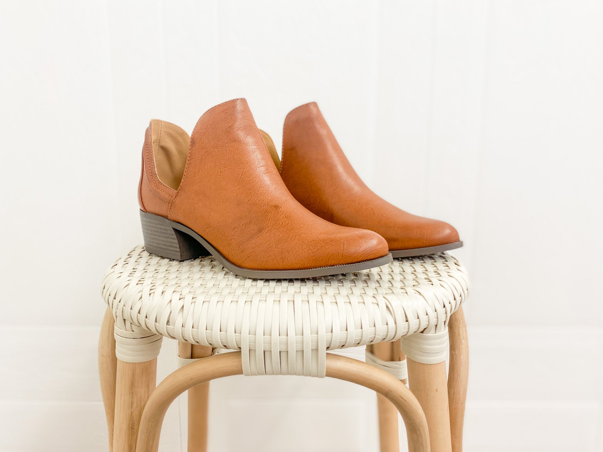 Cognac Booties