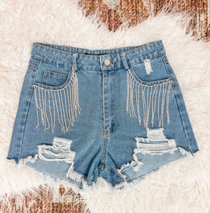 Right As Rain Rhinestone Shorts