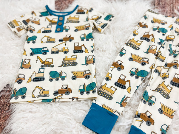 Construction Pajama Set