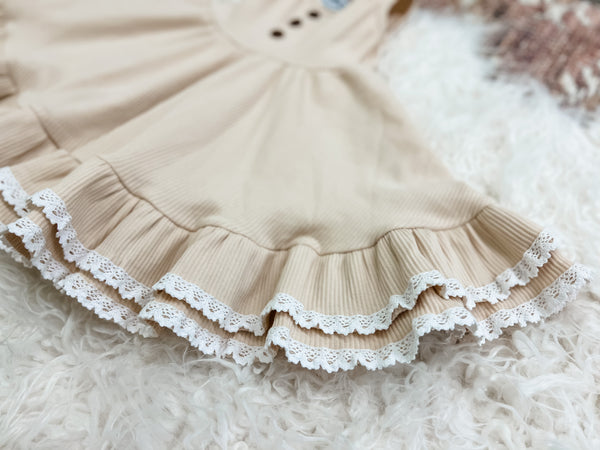 Cream Twirl Dress