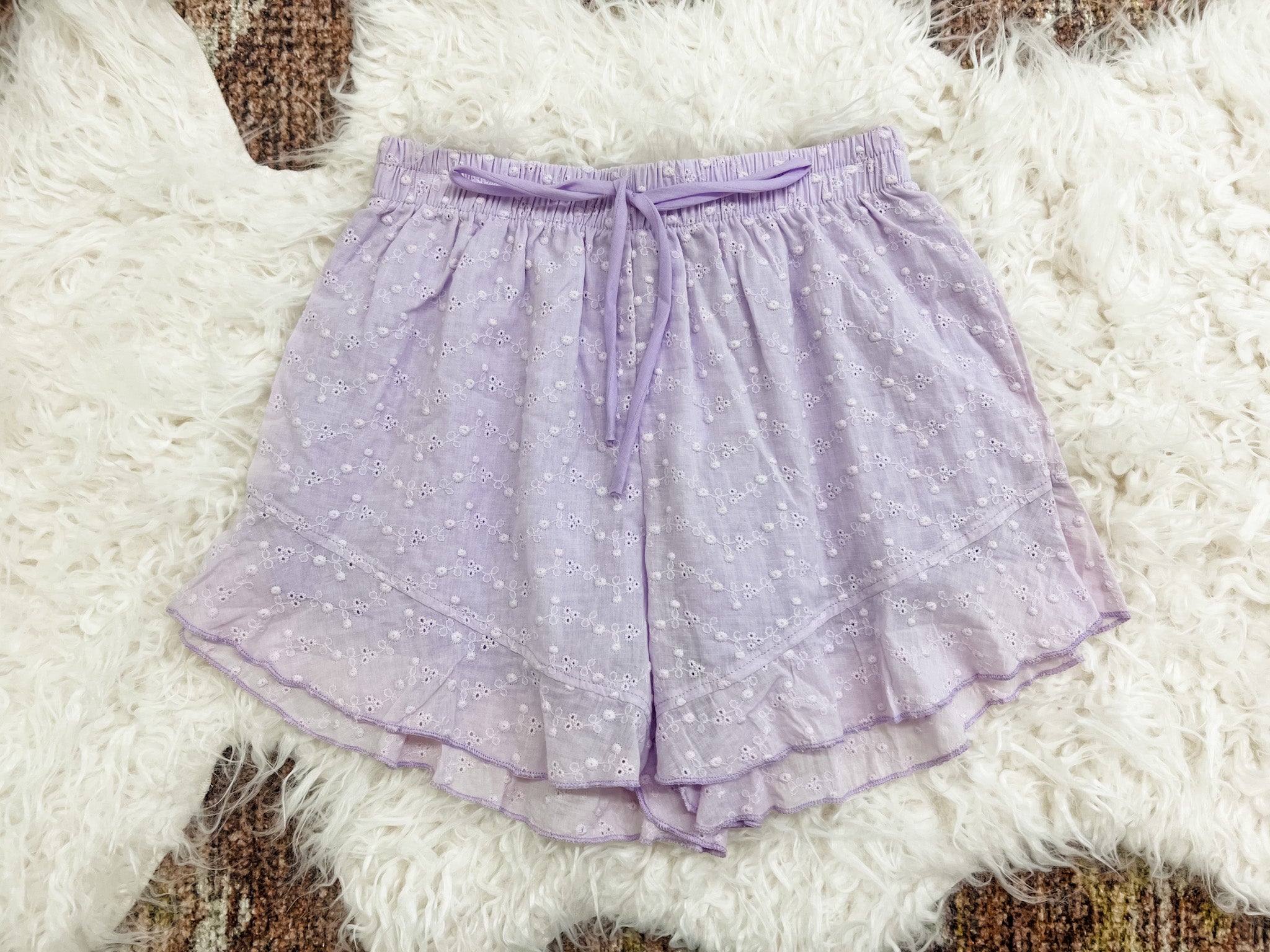 Easy Does It Eyelet Shorts