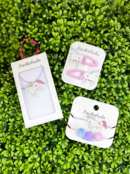 Glitter Unicorn Clips