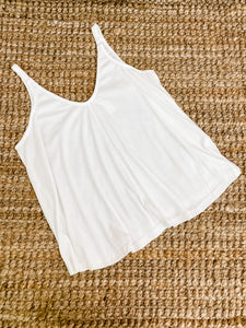 Simple Life White Tank