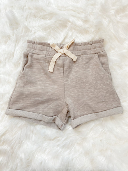 Heathered Rolled Leg Knit Shorts