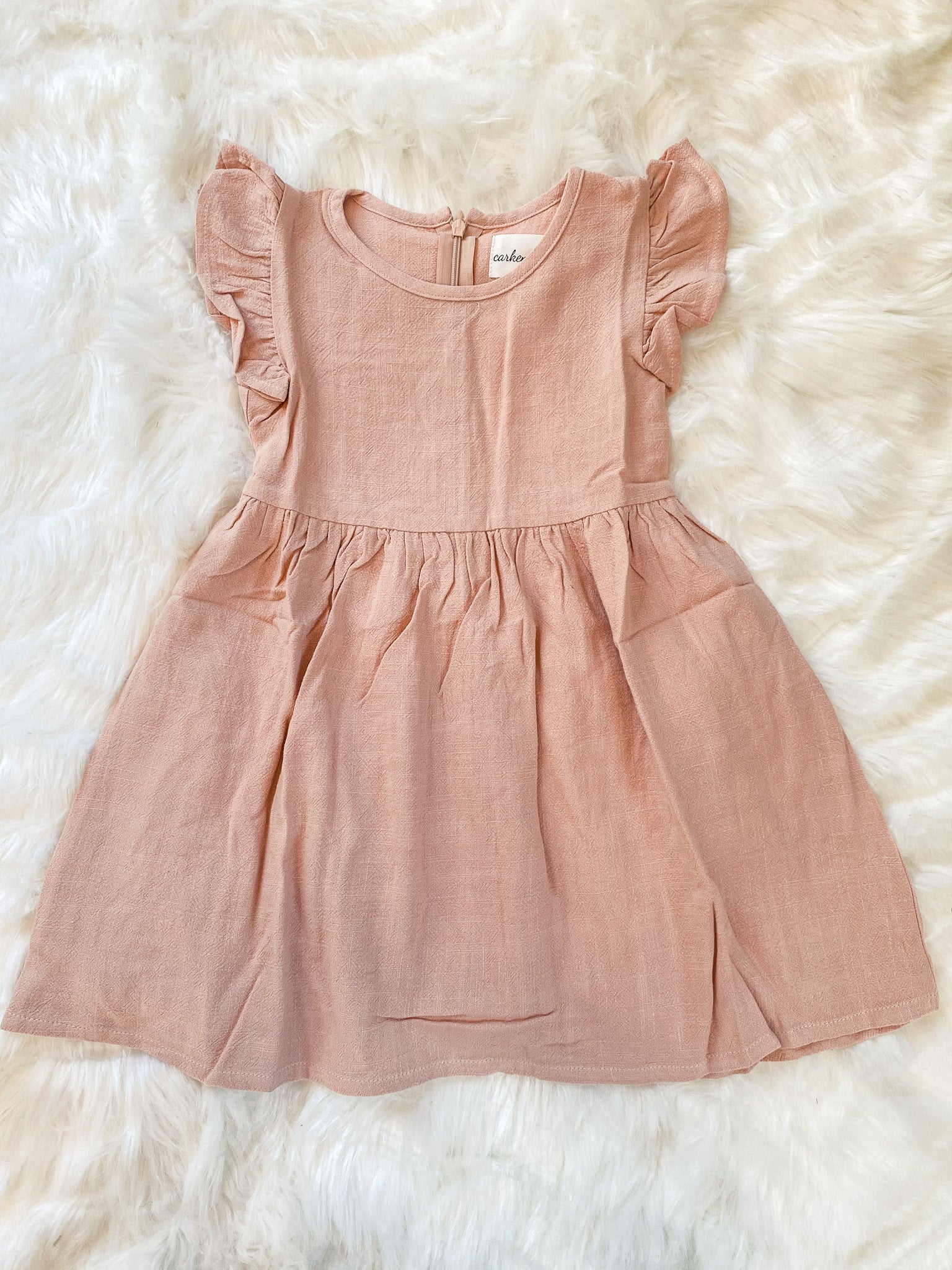 Blush Linen Dress