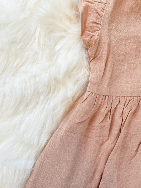 Blush Linen Dress