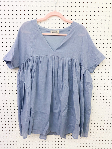 Short Sleeve Babydoll Dress