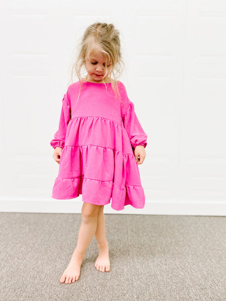 Long Sleeve Tiered Dress